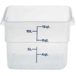 Food Storage 11.4L Square Translucent CAMBRO