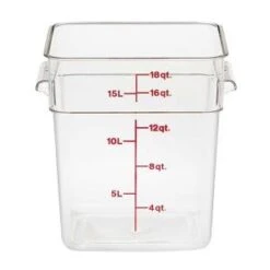 Food Storage 17.2L Sq. Clear P/Carb CAMBRO