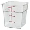 Food Storage 3.8L Sq. Clear P/Carb CAMBRO