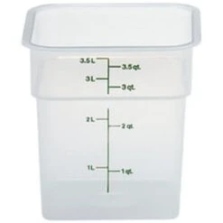 Food Storage 3.8L Square Translucent CAMBRO