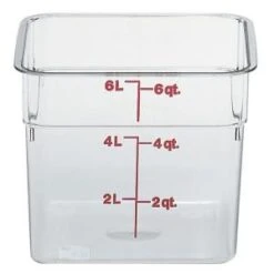 Food Storage 5.7L Sq. Clear P/Carb CAMBRO