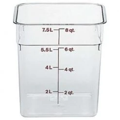 Food Storage 7.6L Sq. Clear P/Carb CAMBRO
