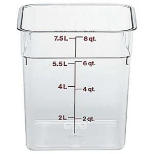 Food Storage 7.6L Sq. Clear P/Carb CAMBRO 1 Food Storage 7.6L Sq. Clear P/Carb CAMBRO