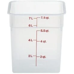 Food Storage 7.6L Square Translucent CAMBRO