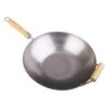Wok 36cm Carbon Steel Sgle Wood Handle