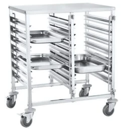 KH Gastronorm Stainless Steel Pan Carrier Double 7 Tier