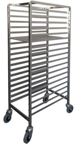 MANTOVA Mobile Bakery Rack Trolley 18 Tray 0283