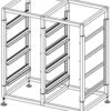 Glass Basket Stand – 8 Basket Double Tier Mantova