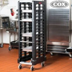 Rubbermaid Trolley GN 1/1 18 Slot Black -hospitality superstore store RMFG331700BLA 2 500x500 1