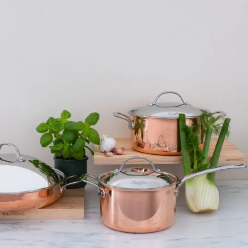 Saucepan 1Litre Copper Chasseur Escoffier 14x9cm 2 Saucepan 1Litre Copper Chasseur Escoffier 14x9cm - Image 2