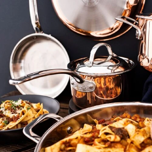 Saucepan 2.5Litre Copper Chasseur Escoffier 18x11cm 2 Saucepan 2.5Litre Copper Chasseur Escoffier 18x11cm - Image 2