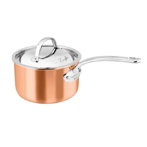 Saucepan 2.5Litre Copper Chasseur Escoffier 18x11cm 1 Saucepan 2.5Litre Copper Chasseur Escoffier 18x11cm