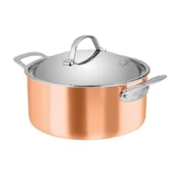 Casserole 4Litre Copper Chasseur Escoffier 24x11cm