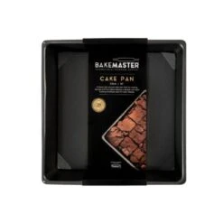 Cake Pan Square Non-Stick W/Loose Base 25cm Bakemaster