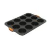 Muffin Pan 12 Cup Silicone 35.5×24.5cm Bakemaster