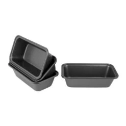 Mini Loaf Pan Set Of 4, 15 X 8.5 X 4.5cm BAKEMASTER