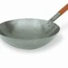 Wok Iron 300mm Sgle Wood Handle