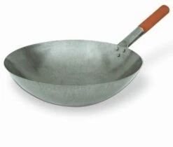 Wok Iron 300mm Sgle Wood Handle