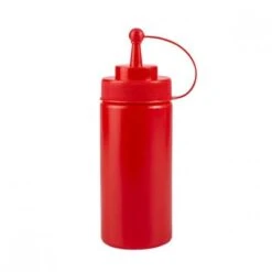 Plastic Sauce Bottle 1 Litre Red