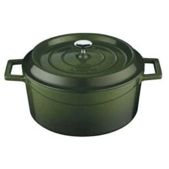 Casserole 280x125mm 6.7Lt Cast Iron Green