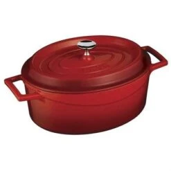 Casserole Oval 290x110mm 4.8Lt Cast Iron Red