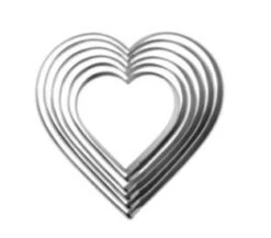 Cutter Set 6 Piece Hearts