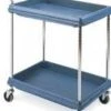 Utility Trolley 2 Tier 136Kg Deep Ledge METRO Blue