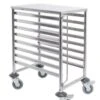 Mobile Rack Trolley Simply Stainless Low Height Trolley